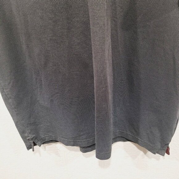 Ted Baker Mens Polo Shirt Black White with Solid Trims Polo in XL Preowned - Picture 6 of 8